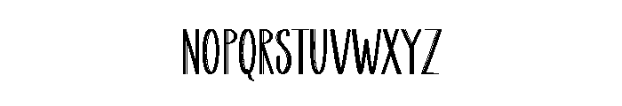 Shading Font UPPERCASE