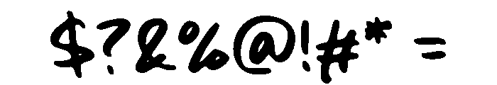 Shadow Marker Font OTHER CHARS