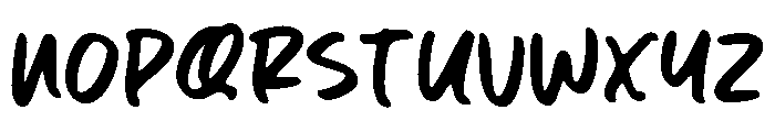 Shadow Marker Font LOWERCASE