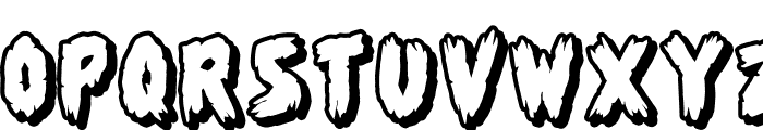 Shadow of the deads Font UPPERCASE