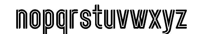ShakeratoPERSONALInline Font LOWERCASE