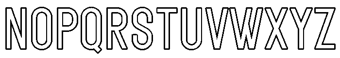 ShakeratoPERSONALOutline Font UPPERCASE