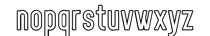 ShakeratoPERSONALOutline Font LOWERCASE