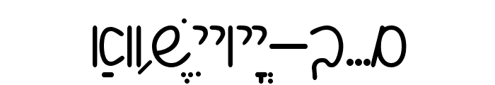 Shalom Script Font UPPERCASE