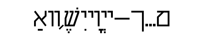 Shalom Stick Font UPPERCASE