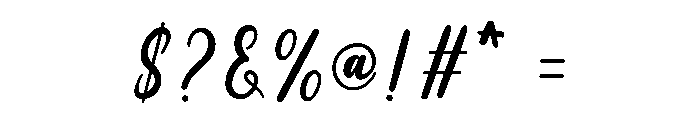 Shania Font OTHER CHARS