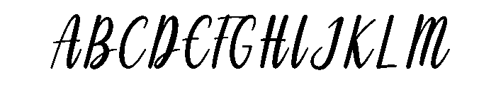 Shania Font UPPERCASE
