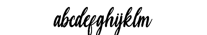 Shania Font LOWERCASE