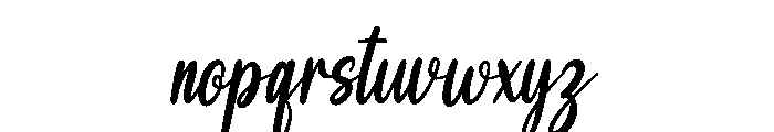 Shania Font LOWERCASE