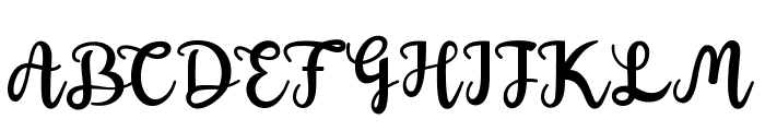 Shaquilla Free Version Font UPPERCASE