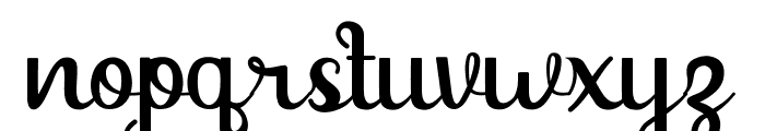 Shaquilla Free Version Font LOWERCASE