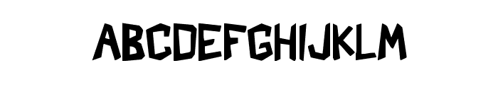 Shark Crash Font LOWERCASE