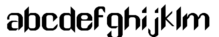 Sharp serif Regular Font LOWERCASE