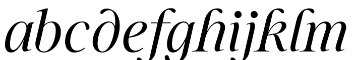 Sharpe PERSONAL Light Italic Font LOWERCASE