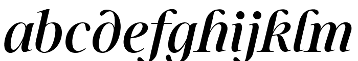Sharpe PERSONAL Medium Italic Font LOWERCASE