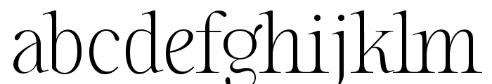 Sharpe PERSONAL Thin Font LOWERCASE