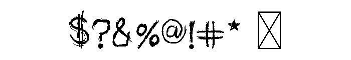 Sharpy Shadow Bold Font OTHER CHARS