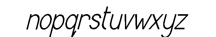 Shauna Italic Font LOWERCASE