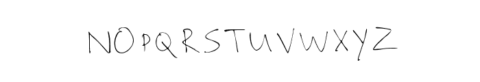 Shaynes_Handwriting Font UPPERCASE