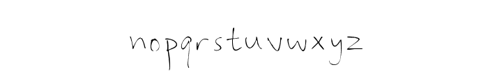 Shaynes_Handwriting Font LOWERCASE
