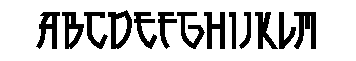 Shazam Flat Regular Font UPPERCASE