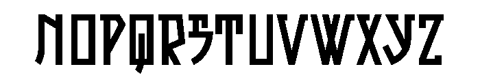 Shazam Flat Regular Font UPPERCASE