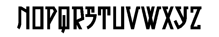Shazam Flat Regular Font LOWERCASE