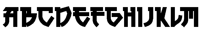 Shazam Regular Font UPPERCASE