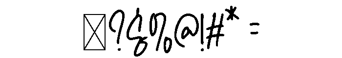 Sheffield Demo Font OTHER CHARS