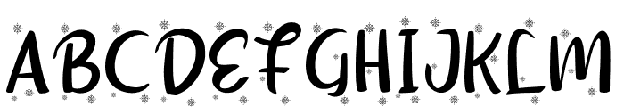 Shellina-Snow Font UPPERCASE