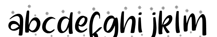 Shellina-Snow Font LOWERCASE