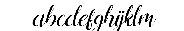 Shelly Italic Font LOWERCASE