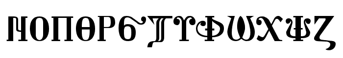 Shenouda-A Font UPPERCASE