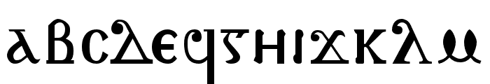 Shenouda-A Font LOWERCASE