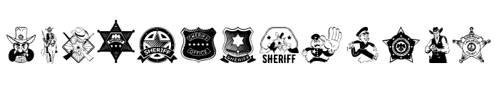Sheriff Font UPPERCASE