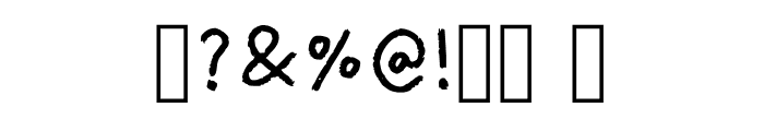 Shhhh Its A Crayon Regular Font OTHER CHARS