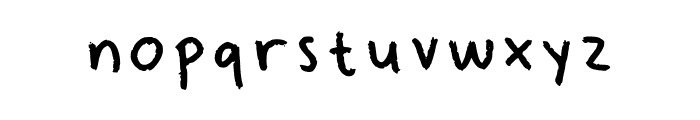 Shhhh Its A Crayon Regular Font LOWERCASE
