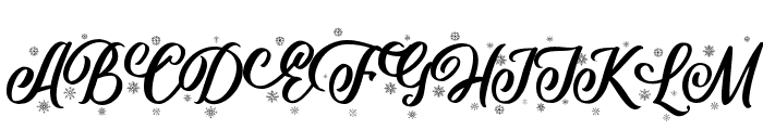Shielfie Christmas Font UPPERCASE