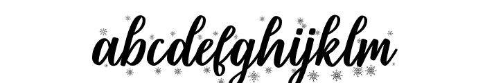 Shielfie Christmas Font LOWERCASE