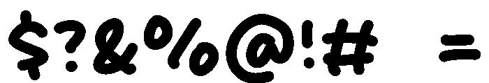 Shine Monday Font OTHER CHARS