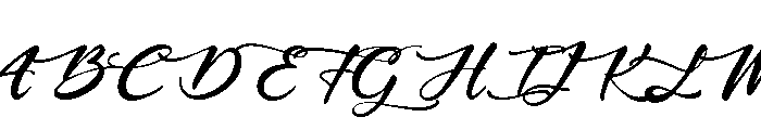 Shine in Valentine Font UPPERCASE