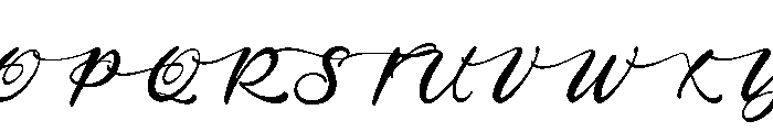 Shine in Valentine Font UPPERCASE