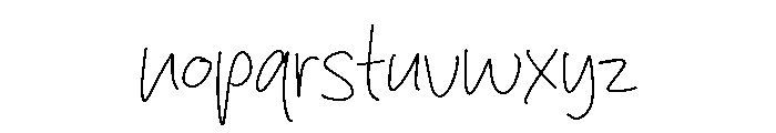 Shining Letter Font LOWERCASE