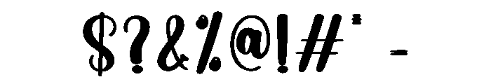 Shining Font OTHER CHARS