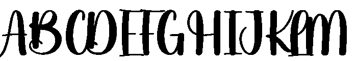 Shining Font UPPERCASE