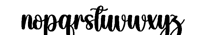 Shining Font LOWERCASE