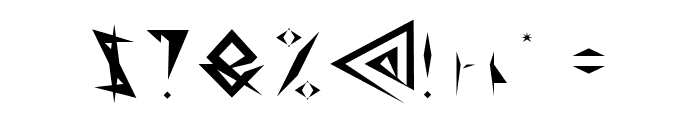 Shinobi Ninja-Light Font OTHER CHARS