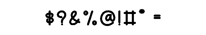 Shiny Saturday Font OTHER CHARS
