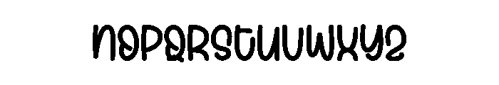 Shiny Saturday Font UPPERCASE