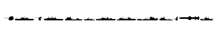 Ships Font UPPERCASE